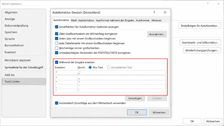 Automatisch beim Tippen – AutoKorrektur in Word nutzen