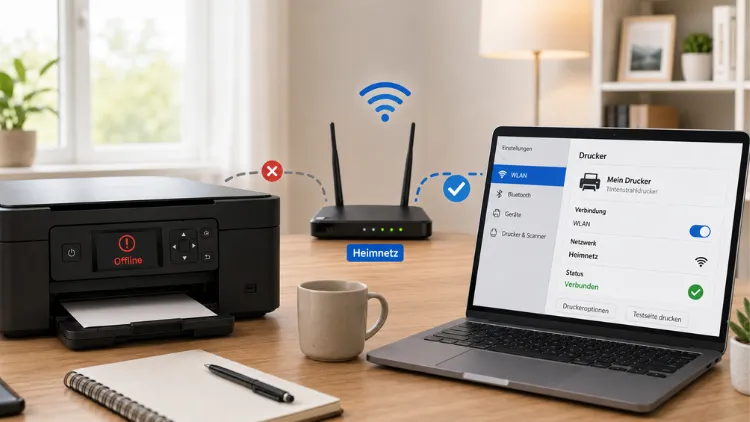 Drucker offline: So bringen Sie ihn wieder ins Heimnetz