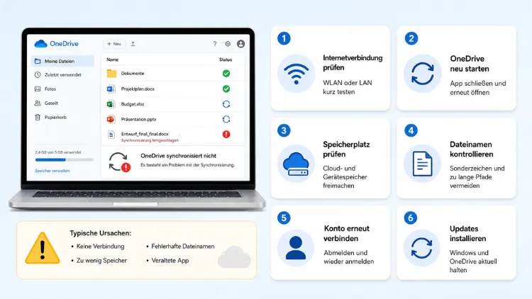 OneDrive synchronisiert nicht: So lösen Sie das Problem