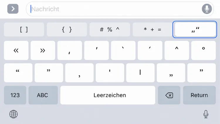 Über die Emoji- und Symboltastatur