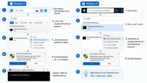 Windows 11/10: CMD als Administrator ausführen – Anleitung