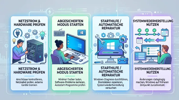 Windows startet nicht: So retten Sie Ihren PC wieder flott
